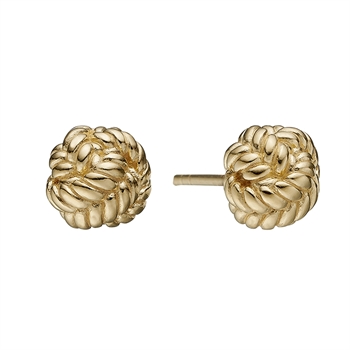 Christina Collect Gold-plated sterling silver Love Knot Beautiful stud earrings, also available in silver, model 671-G94